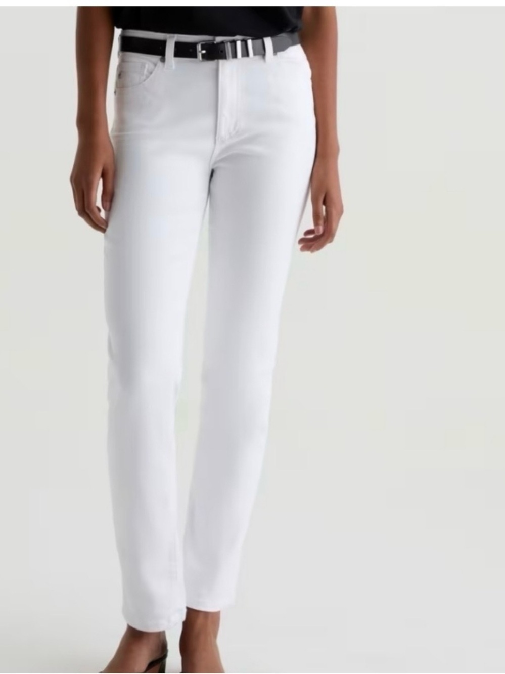 AG Adriano Goldschmied Mari White Jeans, Size 28R - Picture 3 of 12
